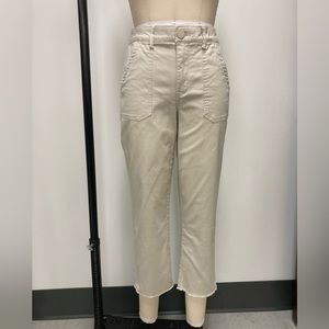 Cream Nordstrom Wit and Wisdom casual pants with control panel size 8